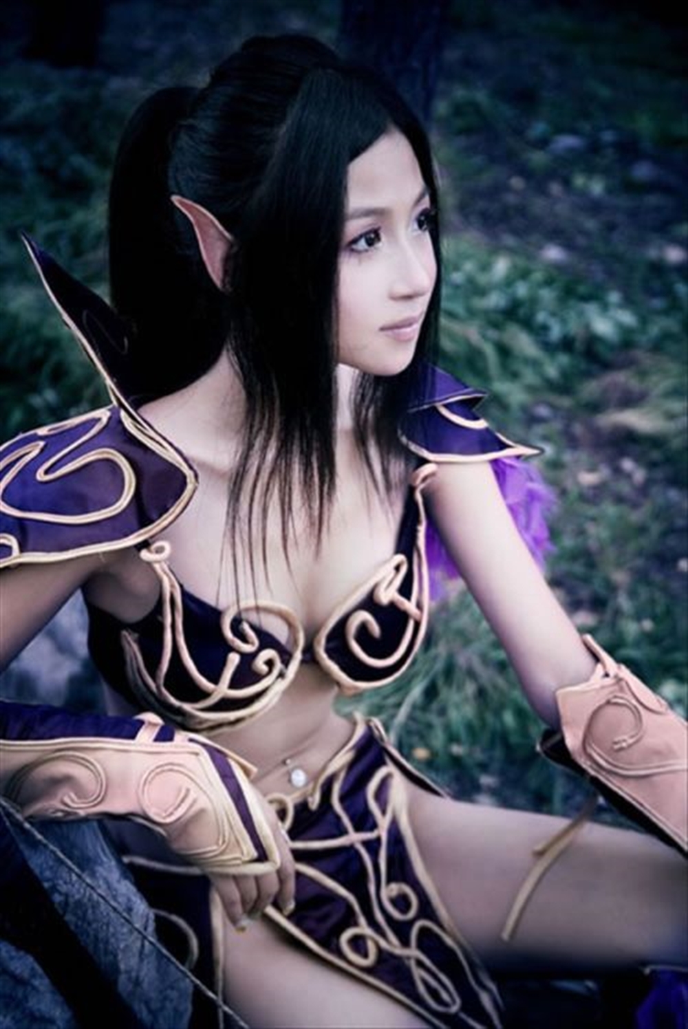 Лунный Эльф Warcraft косплей